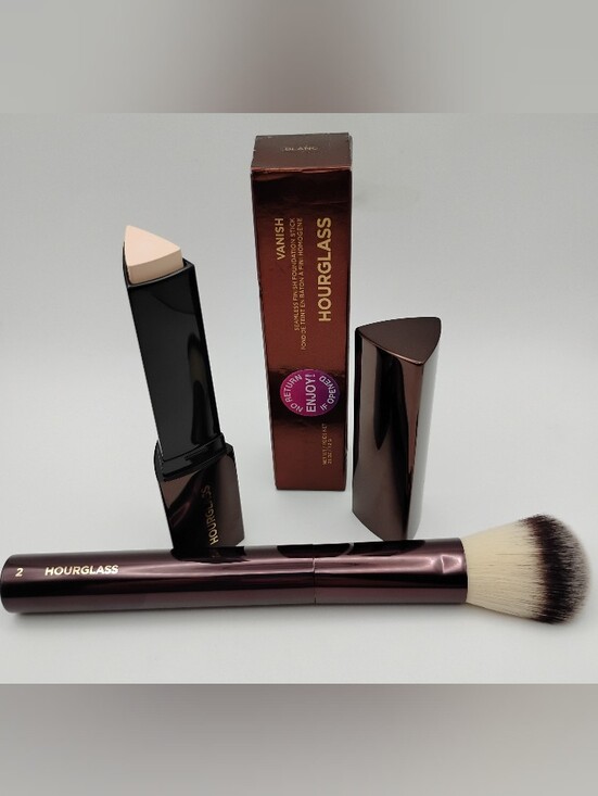 Hourglass Other - Hourglass Vanish Seamless Finish Foundation Stick In BLANC & No.02 Makeup Brush